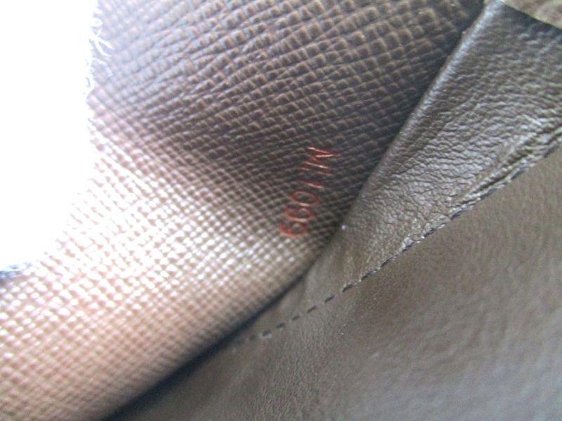 Authentic LOUIS VUITTON Damier Brown Leather Bifold Wallet Viennois #a185  Refurbished