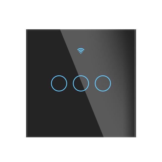 European Touch Smart WiFi Switch with Siri Voice & RF Remote Control - Mobile App & Timer Compatible
