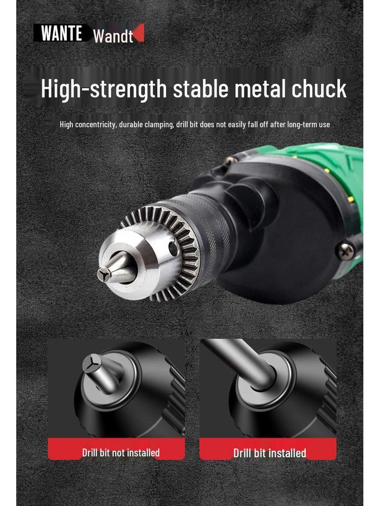 Multifunctional High-Power Electric Drill & Screwdriver for Household Use
