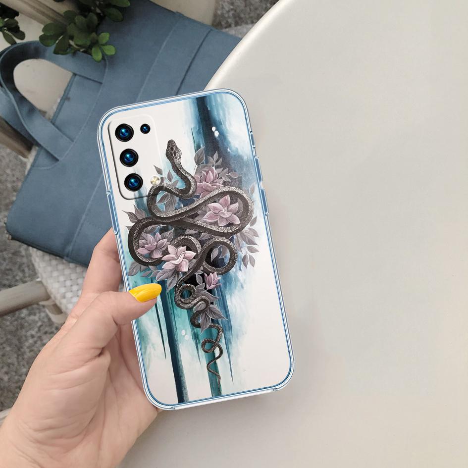 PP56 Snake Design Soft Shell Transparent Phone Case for Samsung Galaxy A04 A04S A14 A23 A34 A54 M23 M33 M52 M53
