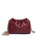 High-End Diamond Cloud Handwoven Bag with Metal Chain - Fashionable Crossbody/Shoulder Bag for Women