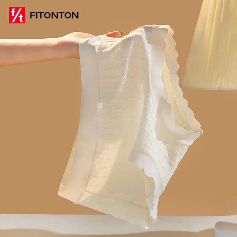 FitonTon Women's Seamless Mid-Waist Briefs 4-Pack