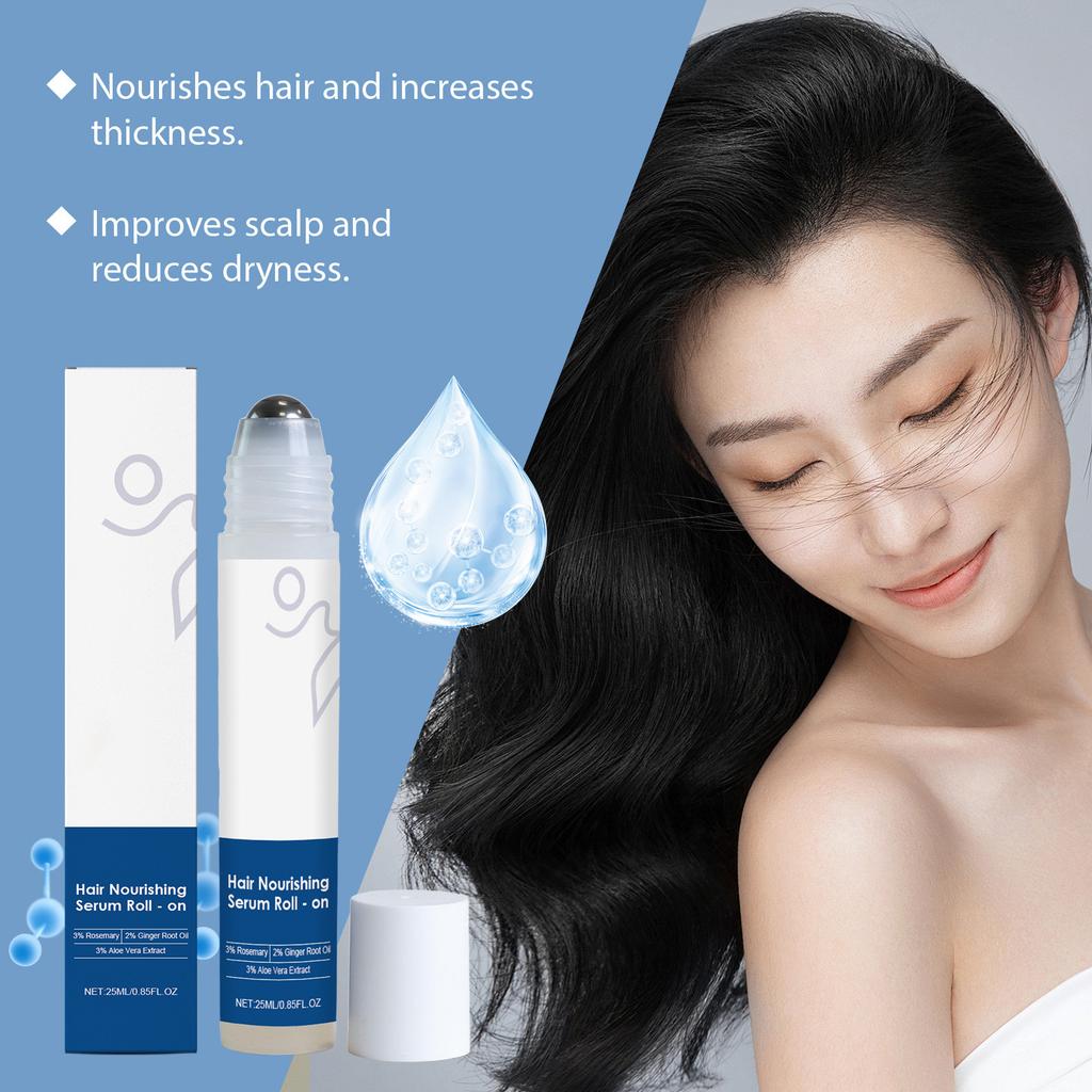 Hair Roll- Serum Cares For The Scalp, Nourishes, Moisturizes, Plumps Hair Follicles, And Care Serum25ml