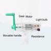 DIY Hand Crank Driven Electricity Generator Experiment Children Education Toy