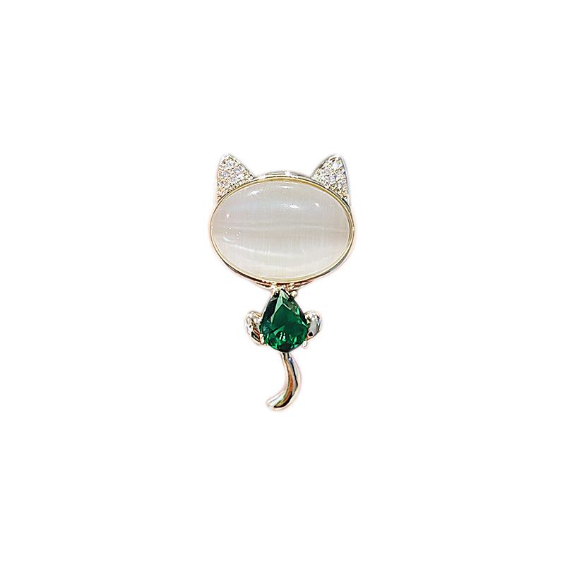 Broche Chat Mignon Artistique et Unique Broche Anti-éblouissement Fixe Vêtements et Accessoires
