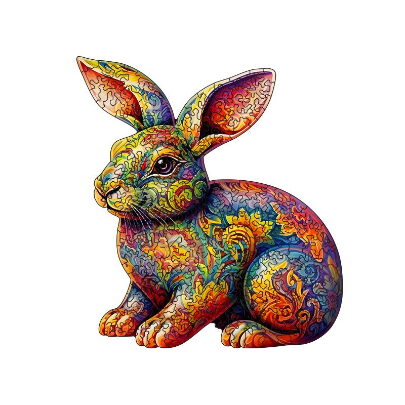 Special-Shaped Animal Wooden Puzzle Irregular 3D Three-Dimensional Toy