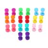 2Pcs Acrylic Dumbbell Round Piece Earrings Fresh and Lovely Earrings Barbell Piercing Jewelry