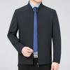 Mulberry Silk Jacket Men's Spring and Autumn New Business Lapel Dad Jacket Middle-aged Casual Handsome Men's Jacket