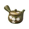 Ale-net Green Clay Kikyo Teapot (Refreshing Strain) 16.5 X 14 X 9.5 Cm, 380cc, Tokoname Ware, Made In Japan, Stylish