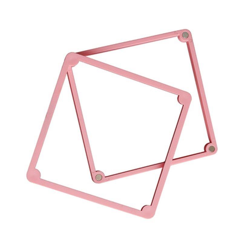 

1 шт. Кухонный инструмент для выпечки Форма для печати Форма для торта Фиксированная рамка Форма для помадки Печенье Спрей-форма Аксессуары розовый