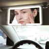 Rechargeable LED Makeup Mirror for Car - Sun Visor Vanity Mirror with 3 Adjustable Light Modes, Portable Cosmetic Mirror for Auto Use