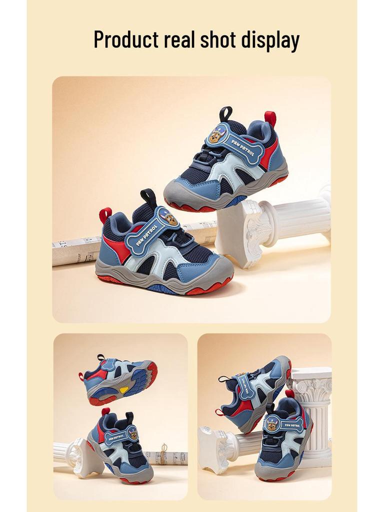 2025 Paw Patrol Non-slip Autumn Mesh Sneakers for Boys - Breathable, Lightweight, Soft Sole Sports Shoes for Toddlers & Kids