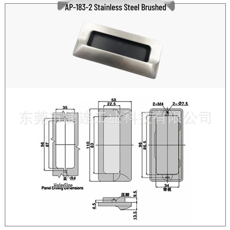 Plastic Concealed Recessed Handle AP-183 ABS