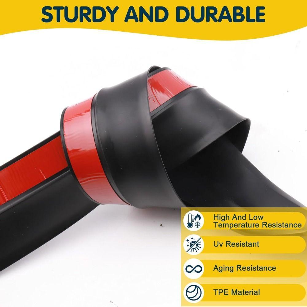 Weatherproof Garage Door Sealing Strip 100CM Weather Stripping Professional Top and Sides Seal