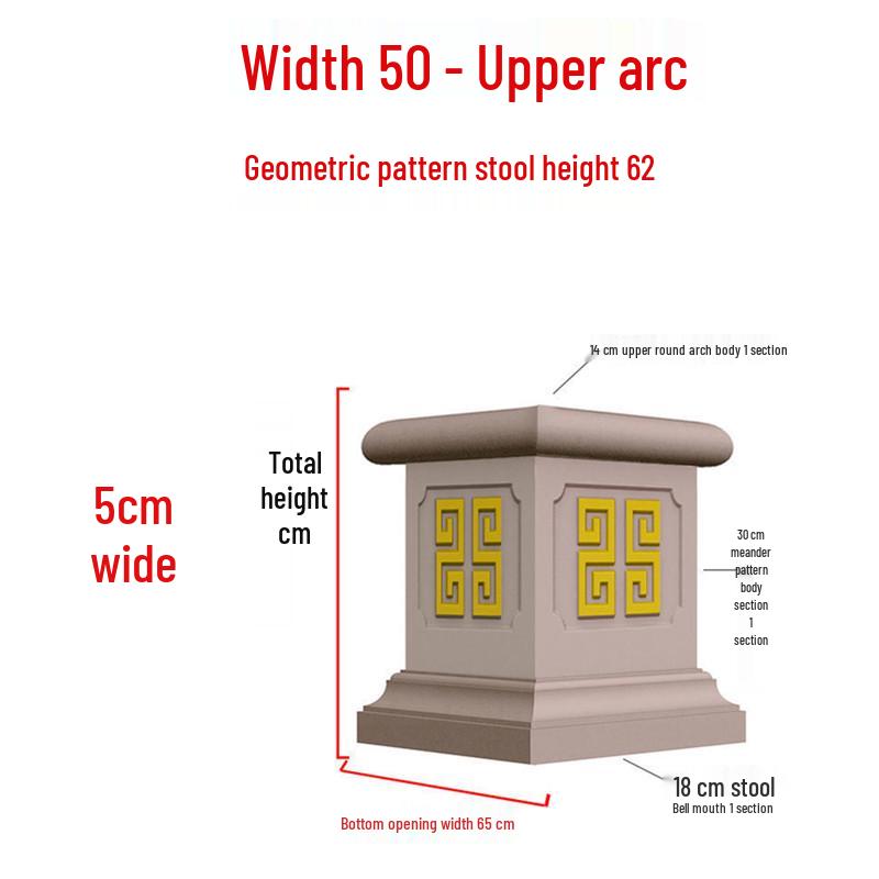 European Villa Courtyard Roman Column Base for Exterior Wall Decoration