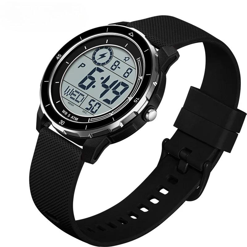 Top Brand Luxury Men's Sports Electronic Watch Student Outdoor Multi functional LED Analog Digital Wristwatch Alarm Clock