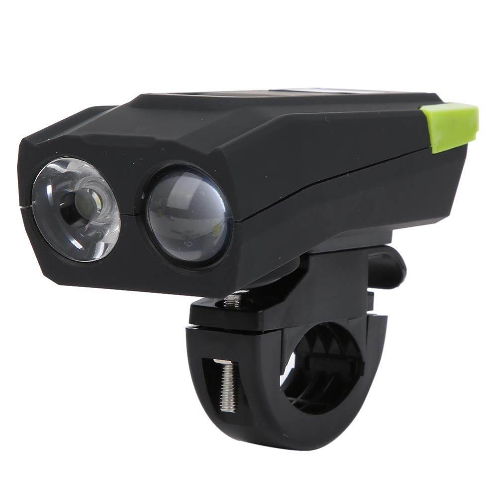 T6 Fahrradlampe Doppelperlen Scheinwerfer Mountainbike Aufladung Hupe Licht Fahrausrüstung