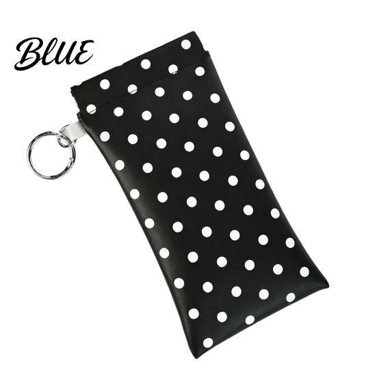 Portable Makeup Bag Faux Leather Sunglasses with Hook for Women Compact Organizer Eyewear Lipstick And Small Cosmetics Self Closing Storage