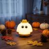 USB Rechargeable Ghost Night Light Halloween Themed Kids Creative Novelty Small Night Lamp with Soft Glow for Bedroom and Party Decoration