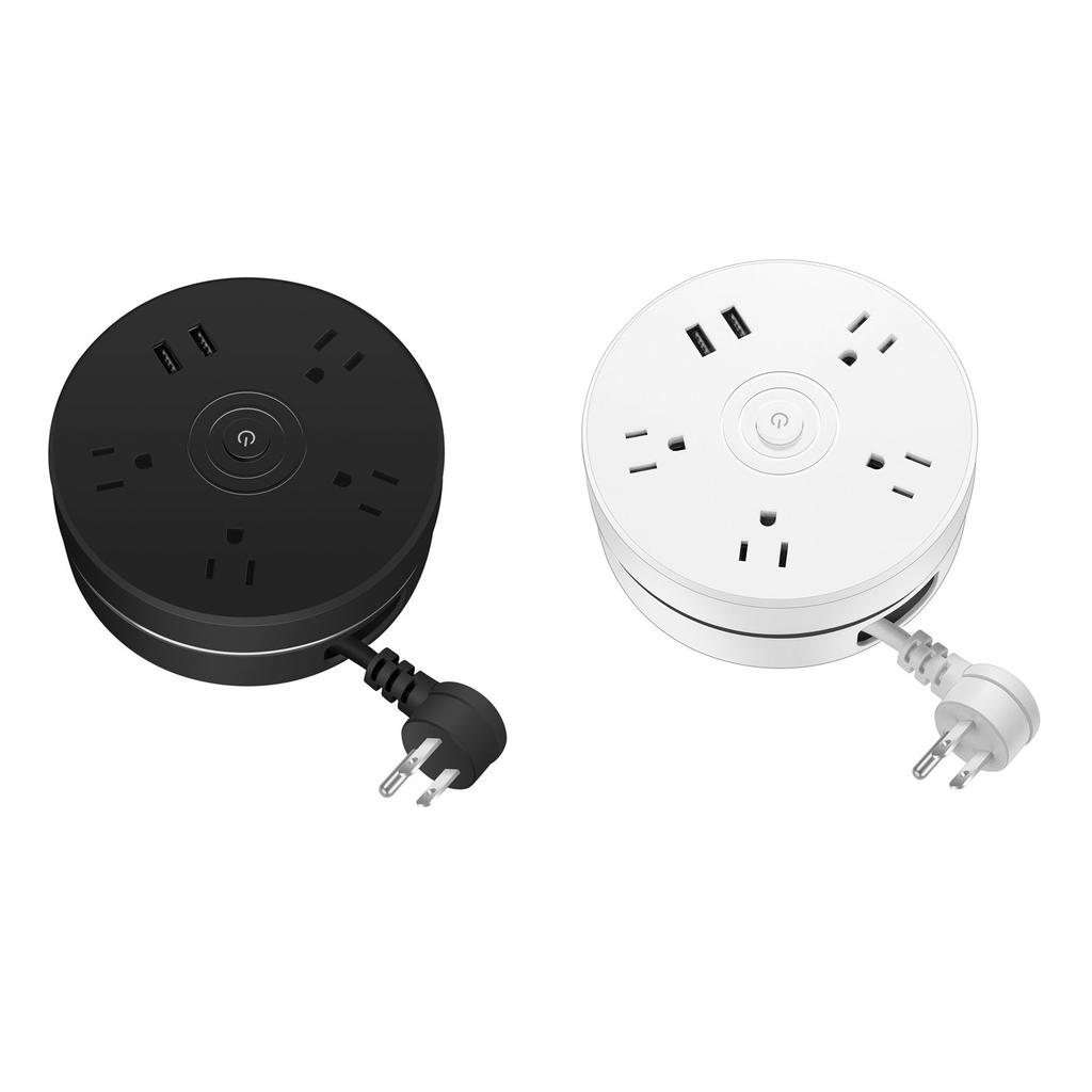 Surge Protector Power Strip with 4 Outlets & 2x USB Ports for Tablet Smartphones