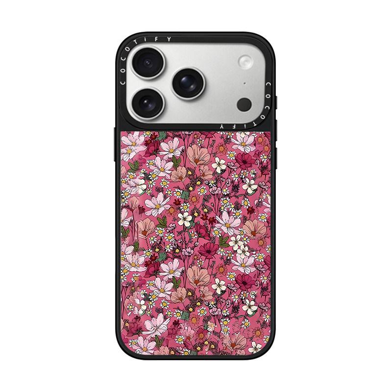 Colored flowers apply to iphone17pro mobile phone case 15promax apple 14plus protective case 13 mirror