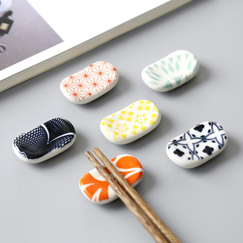 Japanese Style Ceramic Chopstick Rest Nordic Minimalist Home Hotel Spoon Chopstick Holder