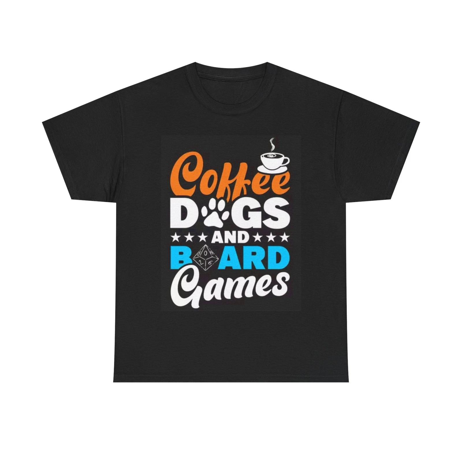 Men s and Women s T-shirts Coffee And Dogs M