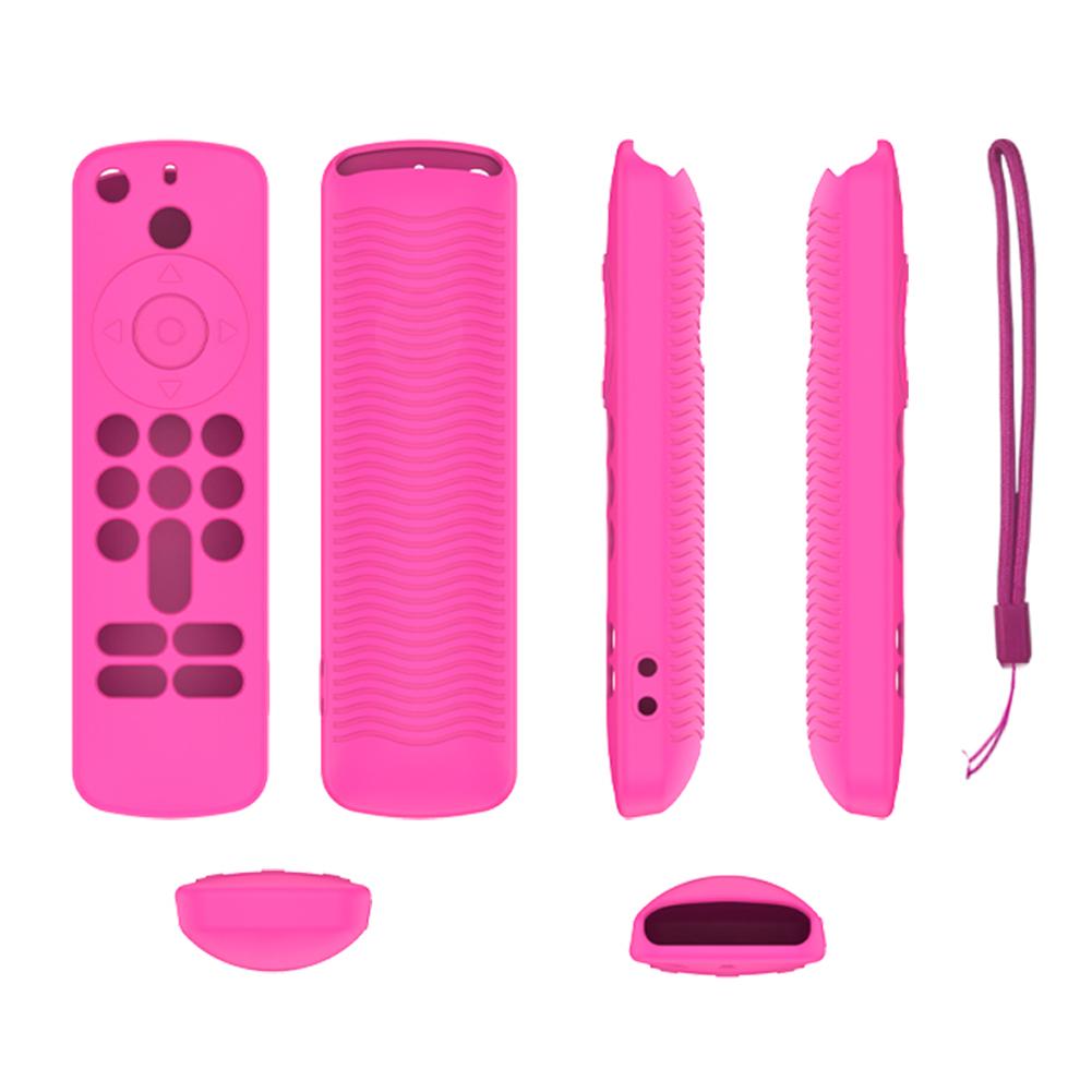 Silicone Remote Case Anti-Slip Protective Cover with Lanyard Protective Controller Sleeve Skin Remote Cover for Fire TV Stick HD
