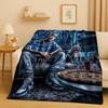 26 Style Top Hip Hop Rapper Star Cartoon Art Flannel Blanket,Ultra Soft Warm Plush Throw for Home Bedroom Bed Sofa Cover Office