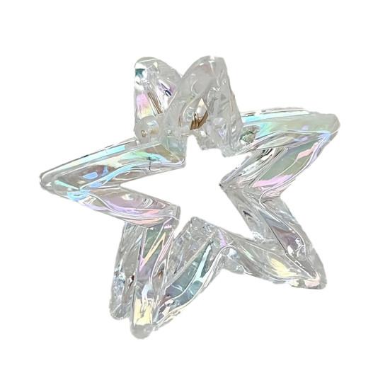 1/6Pcs Hairpin Strong Grip Metal Spring Hair Clips Hollow Star Design Secure Hold Hair Pins Lightweight Hair Accessories