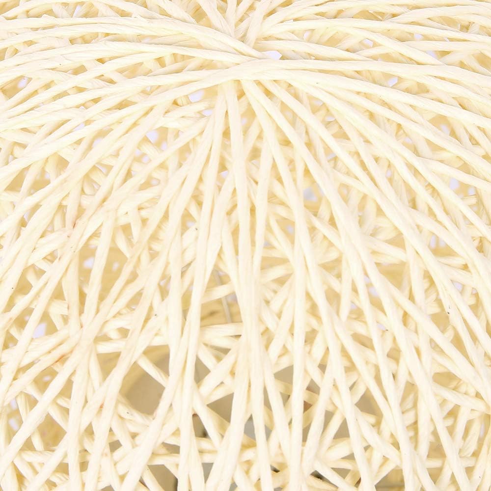 Wooden Table Lamp Night Light LED Bedroom Atmosphere Lamp Rattan USB Rechargeable for Bedroom Living Room Bedside Modern Decoration Gift (Cream Colour