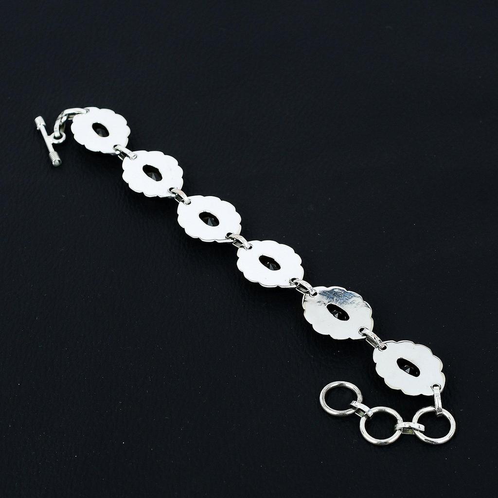 Rauchtopas Armband Rauchtopas Edelstein Handarbeit 925 Sterling Silber Armband Rauchtopas Armband Als Geschenk Topas Armband für Mutter