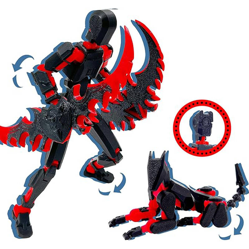 Assembly Completed T13 3D Action Figure Set Dummy Robo Titan 13 Action Figures 3D Printed Multi-Jointed Toy