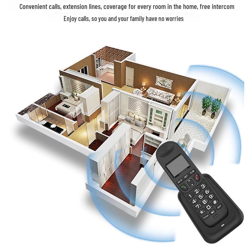 Daerxin D1003 Schnurloses Anrufer-ID Bürotelefon