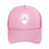 Surreal Girl with Spiral Eye Graphic Mesh Baseball Cap Casual Hat Outdoor  For Womens Unisex FeUnisex