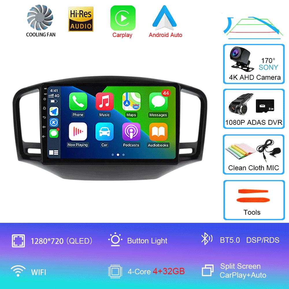 Android 14 For Roewe350 2010-2016 MG(350) 2010-2012 Car Multimedia Radio GPS CarPlay 360 Panoramic Voice Control 4G WiFi Head Un