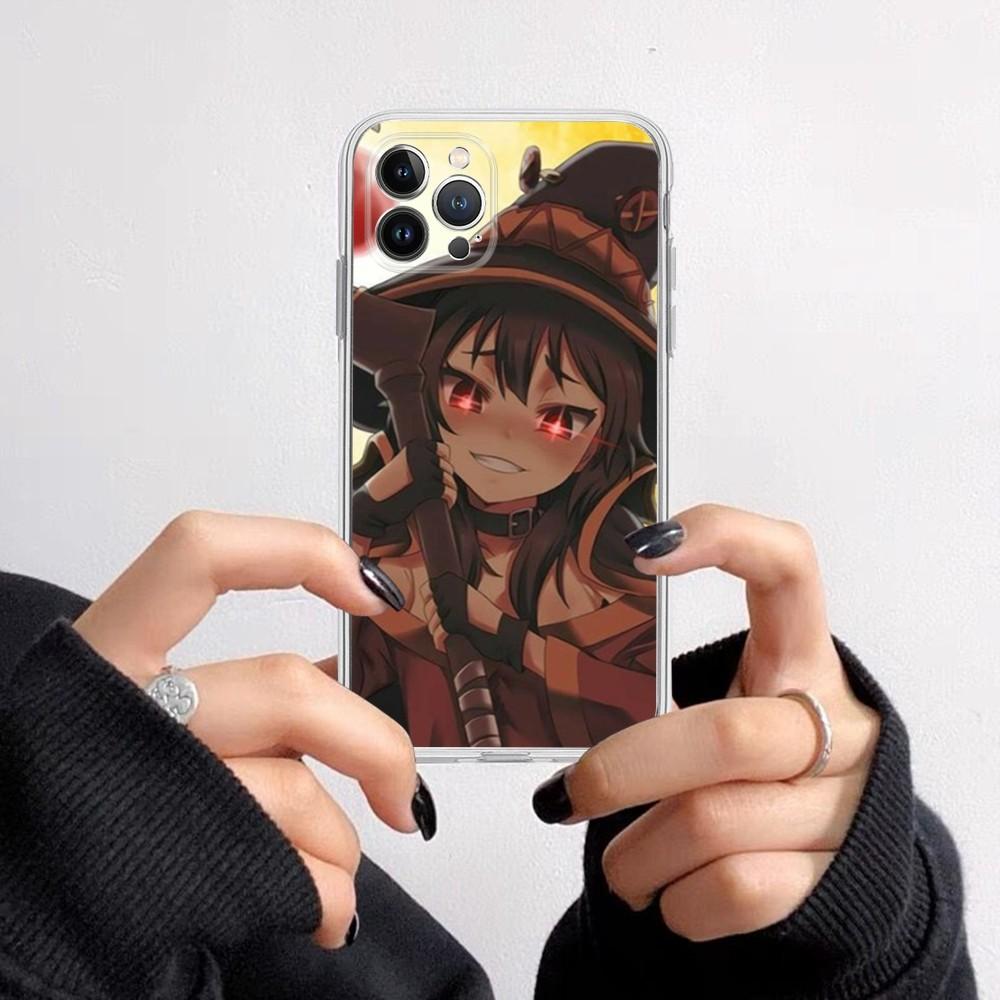 Megumin Phone Case for iPhone 16 15 8 7 6 6S Plus X SE XR XS 14 11 12 13 Mini Pro Max Mobile Case