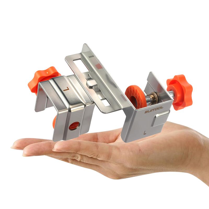 2pcs Adjustable Drawer Front Clamps For 10-30mm Thick Panels Stainless Steel Drawer Fixing Clips For Cabinet Drawer Front Mounting Installation