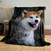 Akita Dog Print Blanket bedroom Blanket for Livingroom Couch lunch break Soft throw for Friend's festival Gift