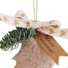 Christmas Tree Pendant Ornament Wall Hanging Cute Versatile with Bowknot And Bell Xmas Decor