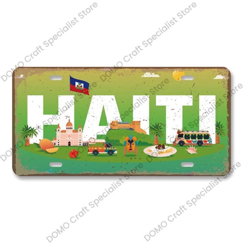 Motorcycle Souvenir License Plate, Metal Auto Wall Decor 15x30cm