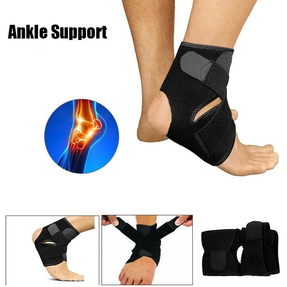 1Pcs Professional Ankle Brace Feet Support For Men Women, Adjustable Elastic Ankle Sleeve Strap Gym Bandage Security Protection