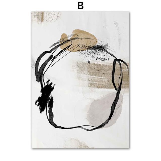 Line Girl Silhouette Bird Geometric Shape Wall Art Posters Prints Nordic Canvas Painting Abstract Pictures For Living Room Decor