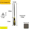 Steel Grinder File - Flat & Triangular Medium-Tooth Wear-Resistant Metal File