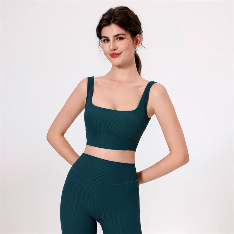 Спортивный бюстгальтер WEZHO с широкими лямками для йоги и фитнеса