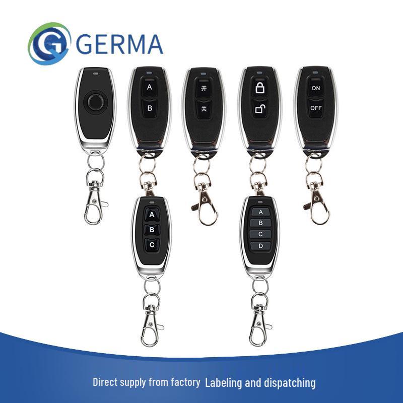 433M Metal Remote Control Anti-theft Alarm for Electric Vehicles and Rolling Shutter Doors. Single Button