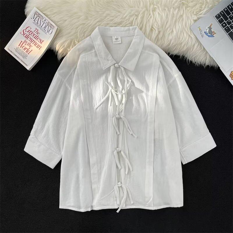 Half Sleeved Men'S Design Sense Niche Summer Trend Top Versatile Handsome Casual Shirt