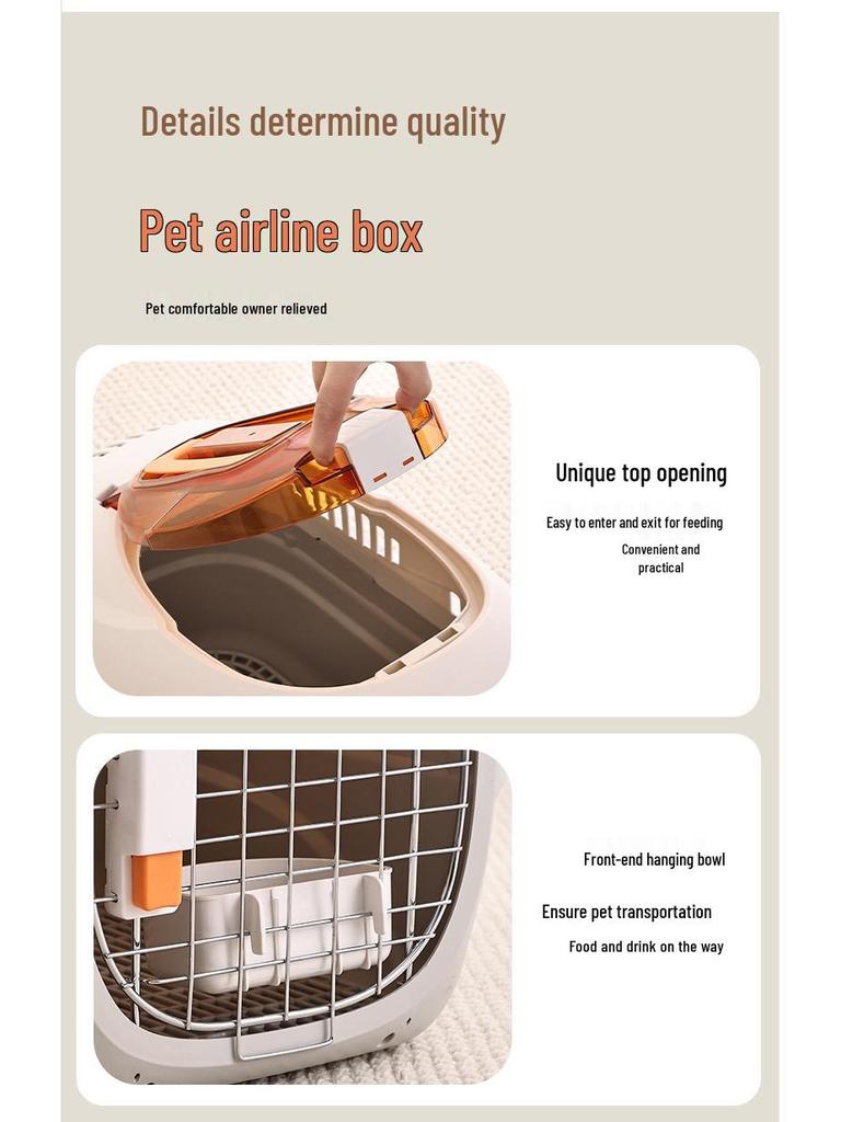 Pet Airline Carrier: Skylight Space Capsule for Cats and Dogs