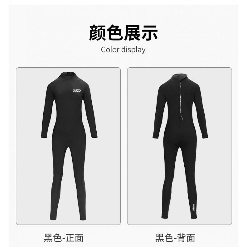 Diving Wetsuit Women Full Body Long Sleeve Chloroprene Neoprene Surfing Suit UV Protection Warm Winter