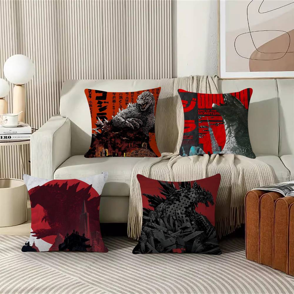 Pc GGodzillas Anime Cushion Cover Car Throw Pillow Case For Sofa Car Christmas Gift